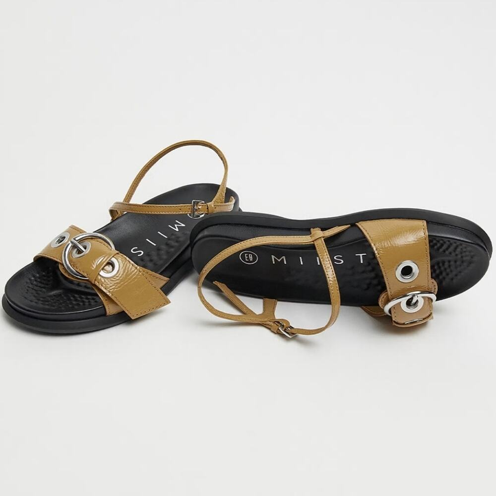 Miista Silba Beige Sandals Womens Sz 39 New - Picture 2 of 5